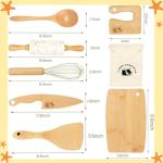Wooden Safe Knife and Kids Baking Set