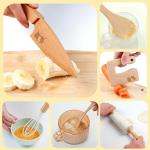 Wooden Safe Knife and Kids Baking Set