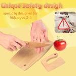 Wooden Safe Knife and Kids Baking Set