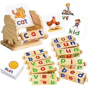 ShyLizard Montessori Wooden Learning Blocks for Kids