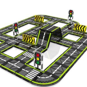 Magnetic Road Set - Building Blocks for Kids