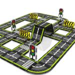 Magnetic Road Set - Building Blocks for Kids