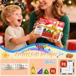 Zupooko Mini Magnetic Tiles for Kids 3-8