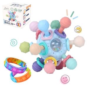 Zuni's Montessori Sensory Baby Teether Toy Bundle