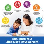 Montessori Busy Book for Toddlers Ages 3+