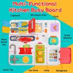 Montessori Kitchen Busy Board for Toddlers