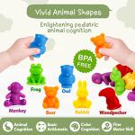 Counting Animals Matching Game with Sorting Bowls