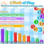 LIWIN Let's Go! 2-in-1 Montessori Counting Toys