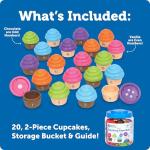 Mini Counting Cupcakes - Montessori Play Food Set