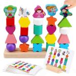 Wooden Montessori Toys: Princess Unicorn Fairy Set