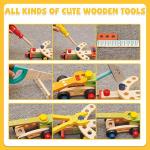 KIDWILL Wooden Tool Kit for Creative Kids