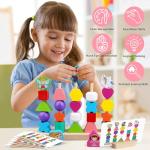 Wooden Montessori Toys: Princess Unicorn Fairy Set