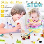 KIDWILL Wooden Tool Kit for Creative Kids