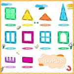 CuteTiger 100-Piece Magnetic Building Blocks Set