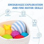 Adena Montessori Sensory Balls Set for Toddlers