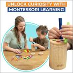 Wooden Color Sorting Sticks for Fine Motor Skills