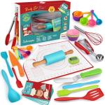 44-Piece Safe Cooking Set for Kids 6+