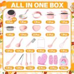 Cicicooie Montessori Mini Kitchen Cooking Set for Kids
