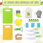 Montessori Toddler Kitchen Cooking Set - 20 Pcs