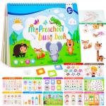 Educational Toddler Books with Reusable Stickers