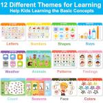 Educational Toddler Books with Reusable Stickers