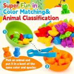 Color Sorting Animals Matching Game for Toddlers