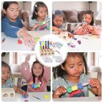 Montessori 3-in-1 Wooden Beads & Stacking Toy