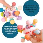 Light Blue Montessori Sensory Teething Toys for Babies