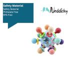 Light Blue Montessori Sensory Teething Toys for Babies