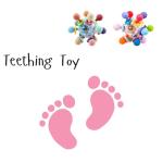 Light Blue Montessori Sensory Teething Toys for Babies