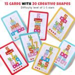 20 Pcs Stacking Wooden Number Blocks for Kids