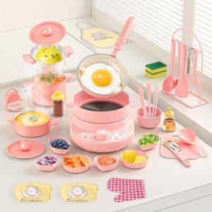 Pink Mini Kitchen Cooking Set for Kids