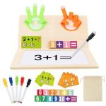 Wooden Number Blocks Montessori Toys for Kids