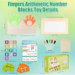 Wooden Number Blocks Montessori Toys for Kids