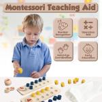 Montessori Counting Peg Board for Kids Ages 3-6