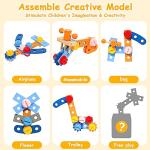 TONZE Wooden Tool Set for Kids - 39 PCS