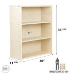 Montessori 3-Shelf Bookcase for Toddlers