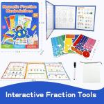 Magnetic Fraction Tiles & Circles Montessori Set