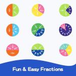 Magnetic Fraction Tiles & Circles Montessori Set