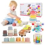 8-in-1 Montessori Baby Toy Set for Infants