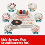 TOP BRIGHT DJ Music Busy Board for Toddlers