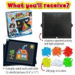 Montessori Light-Up Peg Board for Creative Kids