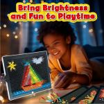 Montessori Light-Up Peg Board for Creative Kids