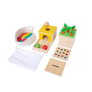 Adena Montessori 4-in-1 Wooden Play Kit