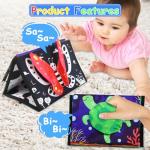 KUANGO Tummy Time Baby Mirror Toys Set