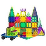 Magnetic Building Tiles Set with Car for Kids