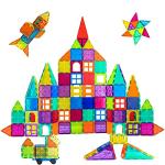 Magnetic Building Tiles Set with Car for Kids