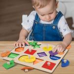 Roberly Wooden Shape Puzzle for Toddlers