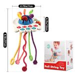 Hooku Silicone Pull String Montessori Toy for Babies