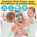 WISBOOK 3D Wooden Russian Block Puzzle Toy